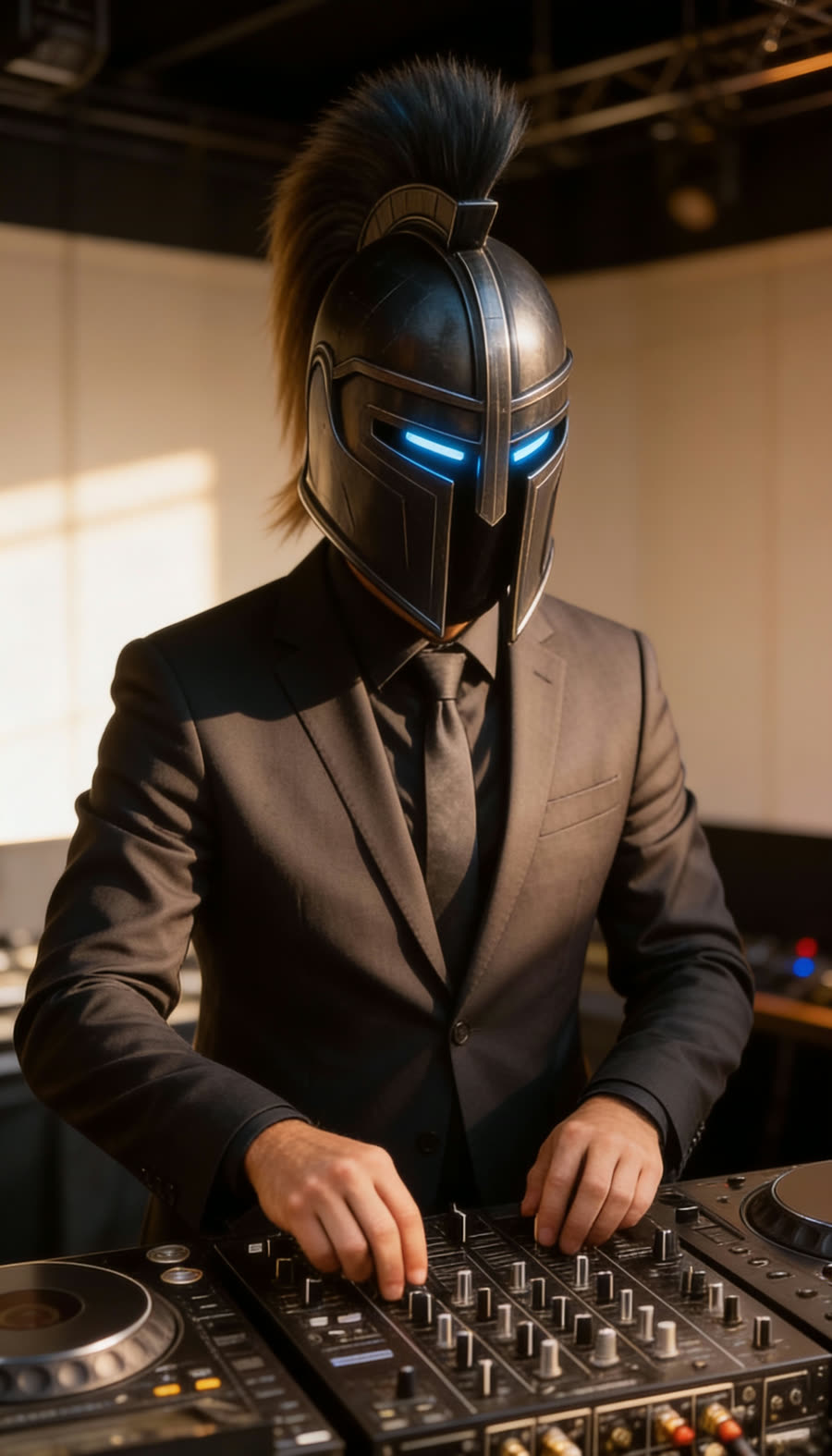 The Helmet: No face, just light